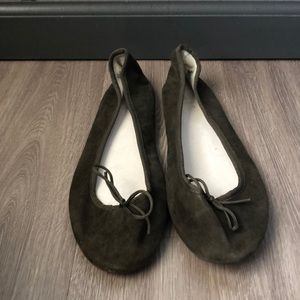 Olive Ballet Flats